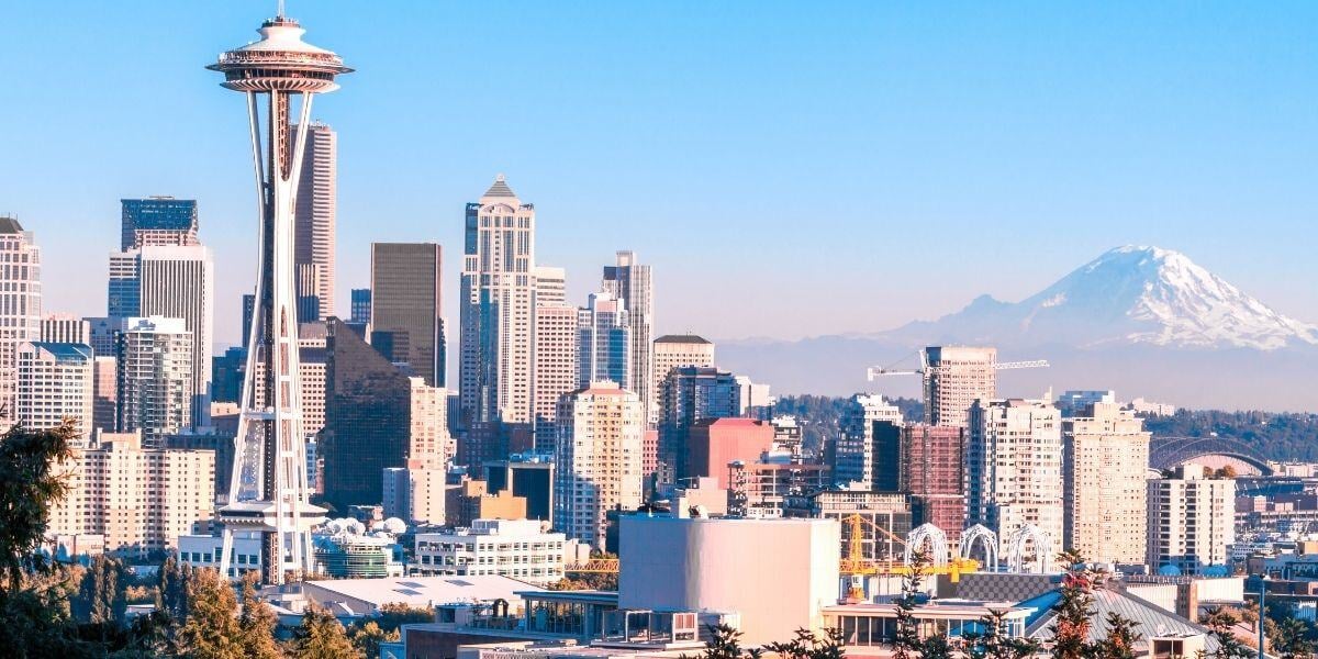 Seattle skyline during day of downtown