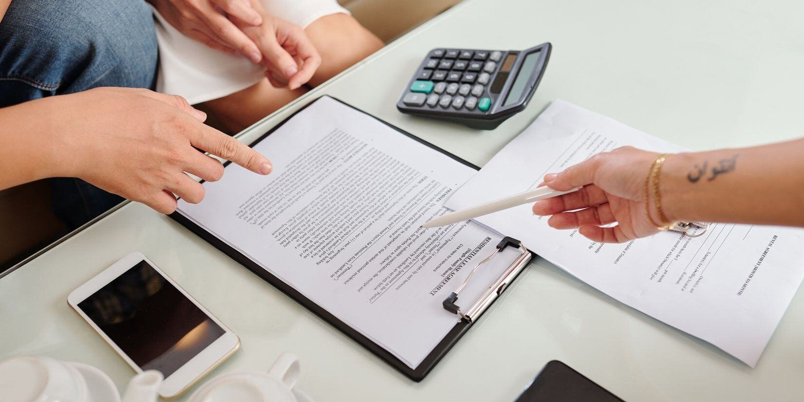 Signing Residential Lease Agreement