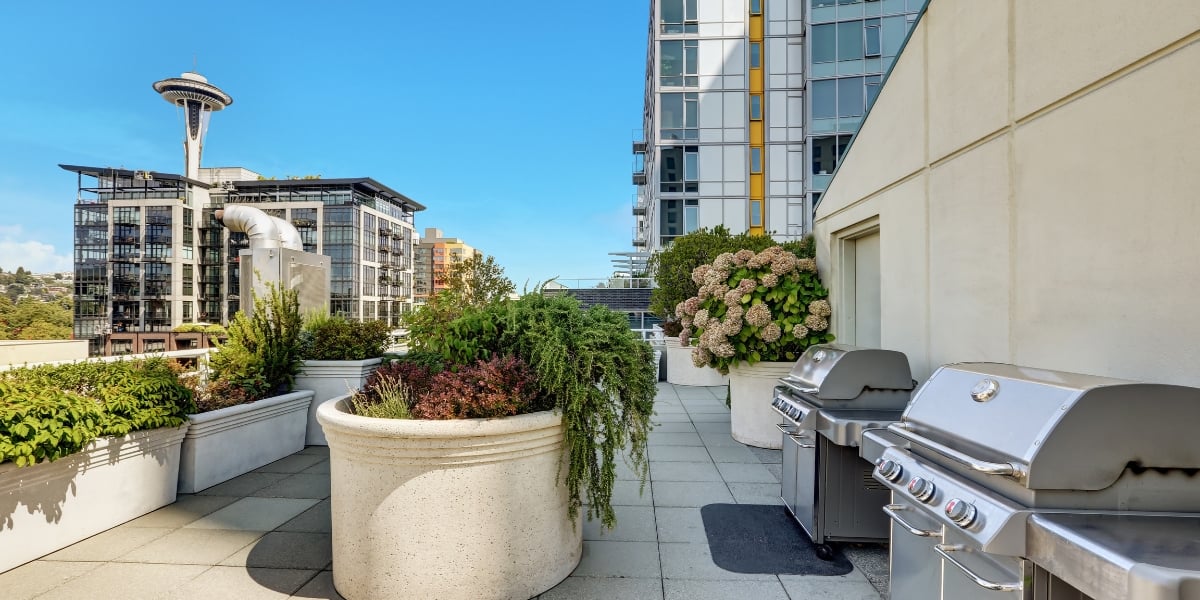 well maintained rental property with view of downtown seattle